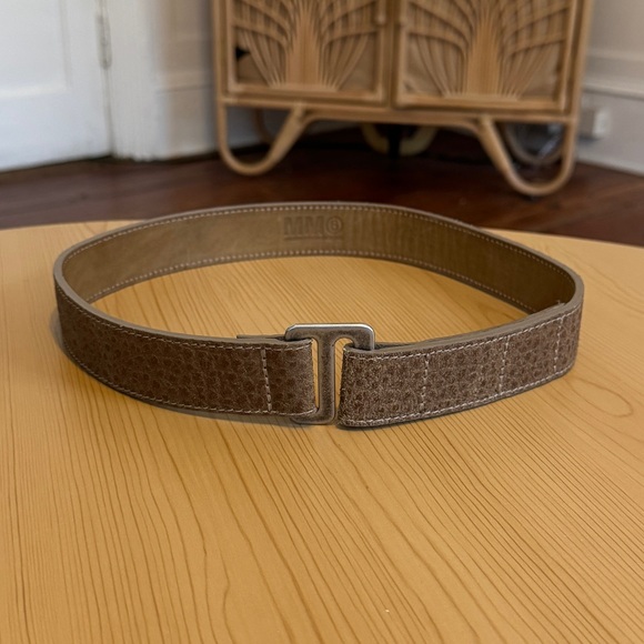 Maison Martin Margiela MM6 Women's Light Brown Leather Belt J Hook Sz US S 29